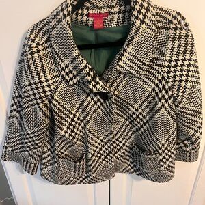 Sunny Leigh Black and White Houndstooth Blazer